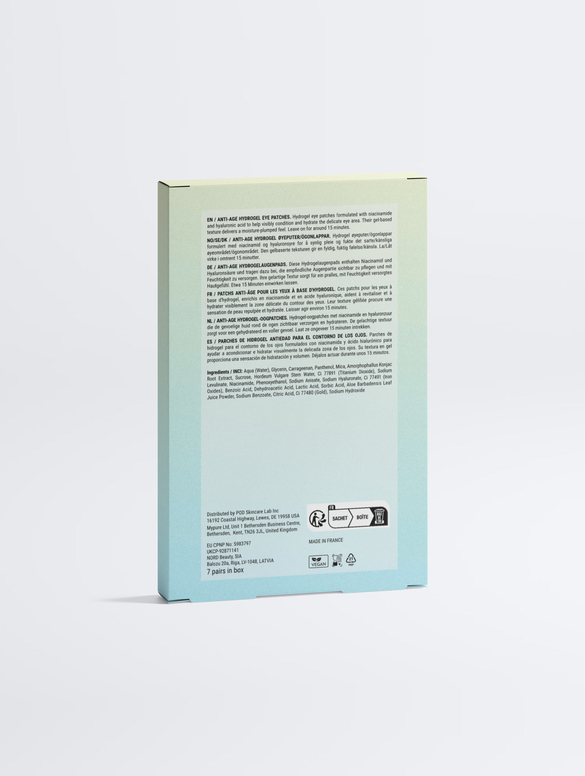 Anti-Age Hydrogel Eye Patches